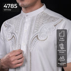 Koko Bordir Ibrahim Lengan Pendek 4785 White