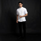 Koko Bordir Ibrahim Lengan Pendek 4854 White