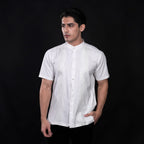 Koko Bordir Ibrahim Lengan Pendek 4854 White