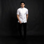 Koko Bordir Ibrahim Lengan Pendek 4859 White