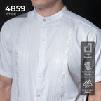 Koko Bordir Ibrahim Lengan Pendek 4859 White