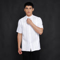 Koko Pleats Embroidery Lengan Pendek 4947 White