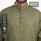 Kurta Hamzah Two Tone Lengan ¾  5002 Moss Green