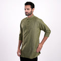 Kurta Hamzah Two Tone Lengan ¾  5002 Moss Green