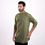 Kurta Hamzah Two Tone Lengan ¾  5002 Moss Green