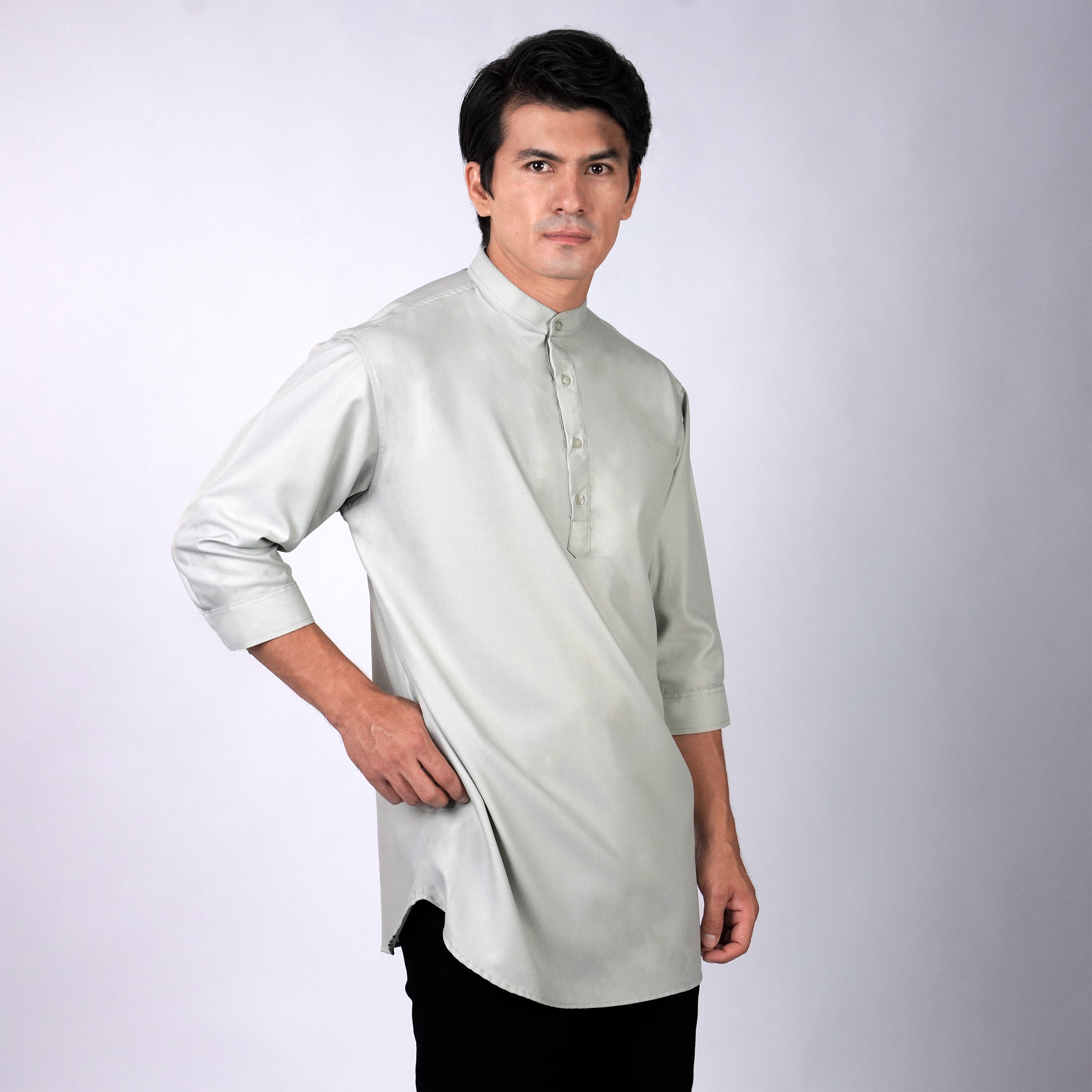 Kurta Hamzah Basic Lengan ¾ 5003 Sage
