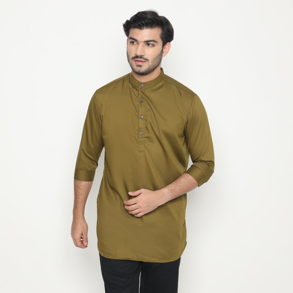 Kurta Hamzah Basic Lengan ¾ 5003 Army