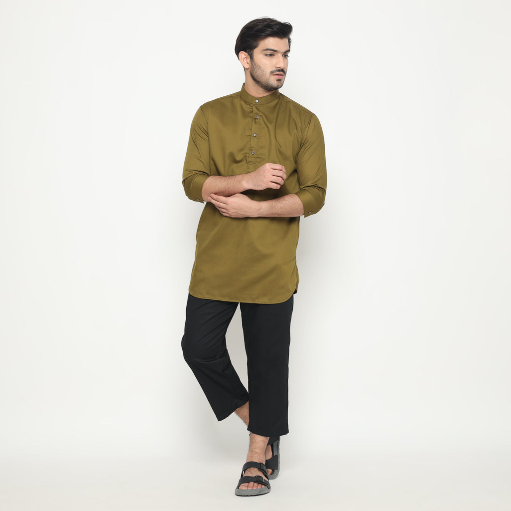Kurta Hamzah Basic Lengan ¾ 5003 Army