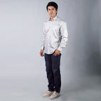 Kemeja Batik Sagara Lengan Panjang 705 White Blue