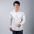 Kemeja Batik Sagara Lengan Panjang 705 White Blue