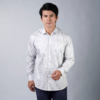 Kemeja Batik Sagara Lengan Panjang 705 White Blue