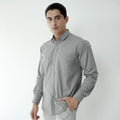 Kemeja Gallant Basic Lengan Panjang 7714 Grey