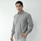 Kemeja Gallant Basic Lengan Panjang 7714 Grey