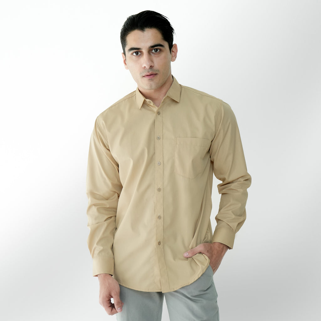 Kemeja Gallant Basic Lengan Panjang 7714 Peach