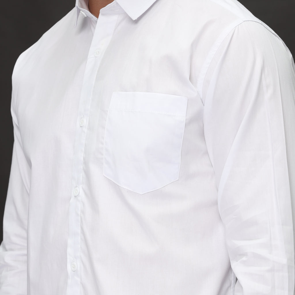 Kemeja Gallant Basic Lengan Panjang 7714 White