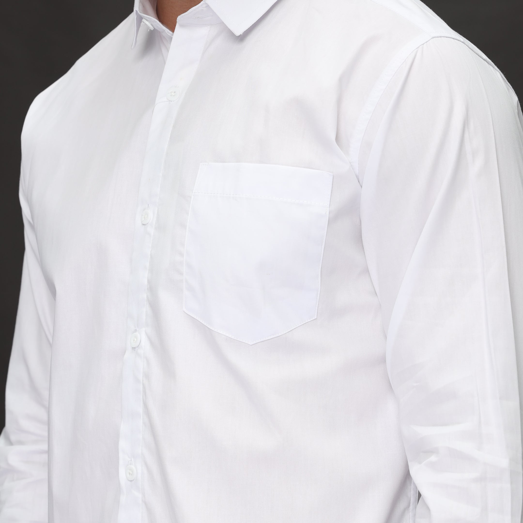 Kemeja Gallant Basic Lengan Panjang 7714 White