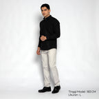 Kemeja Gallant Basic Lengan Panjang 7714 Black