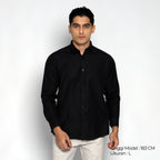Kemeja Gallant Basic Lengan Panjang 7714 Black