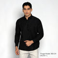 Kemeja Gallant Basic Lengan Panjang 7714 Black