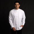 Kemeja Koko Shanghai Lengan Panjang 7721 White