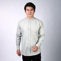 Kemeja Koko Shanghai Solid Lengan Panjang 7721 Sage