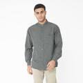 Kemeja Koko Shanghai Two Tone Lengan Panjang 7732 Dark Grey