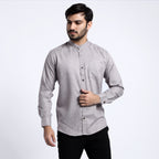 Kemeja Koko Shanghai Two Tone Lengan Panjang 7732 Brown