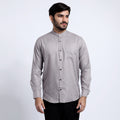Kemeja Koko Shanghai Two Tone Lengan Panjang 7732 Brown
