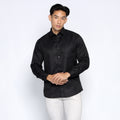Kemeja Eldric Lengan Panjang 7757 Black