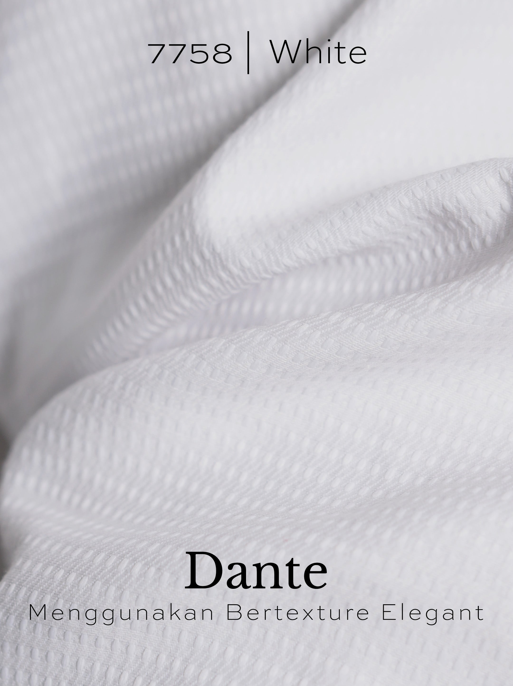 Kemeja Koko Dante Lengan Panjang 7758 White