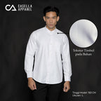 Kemeja Koko Dante Lengan Panjang Premium 7759 White