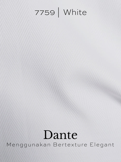 Kemeja Koko Dante Lengan Panjang Premium 7759 White