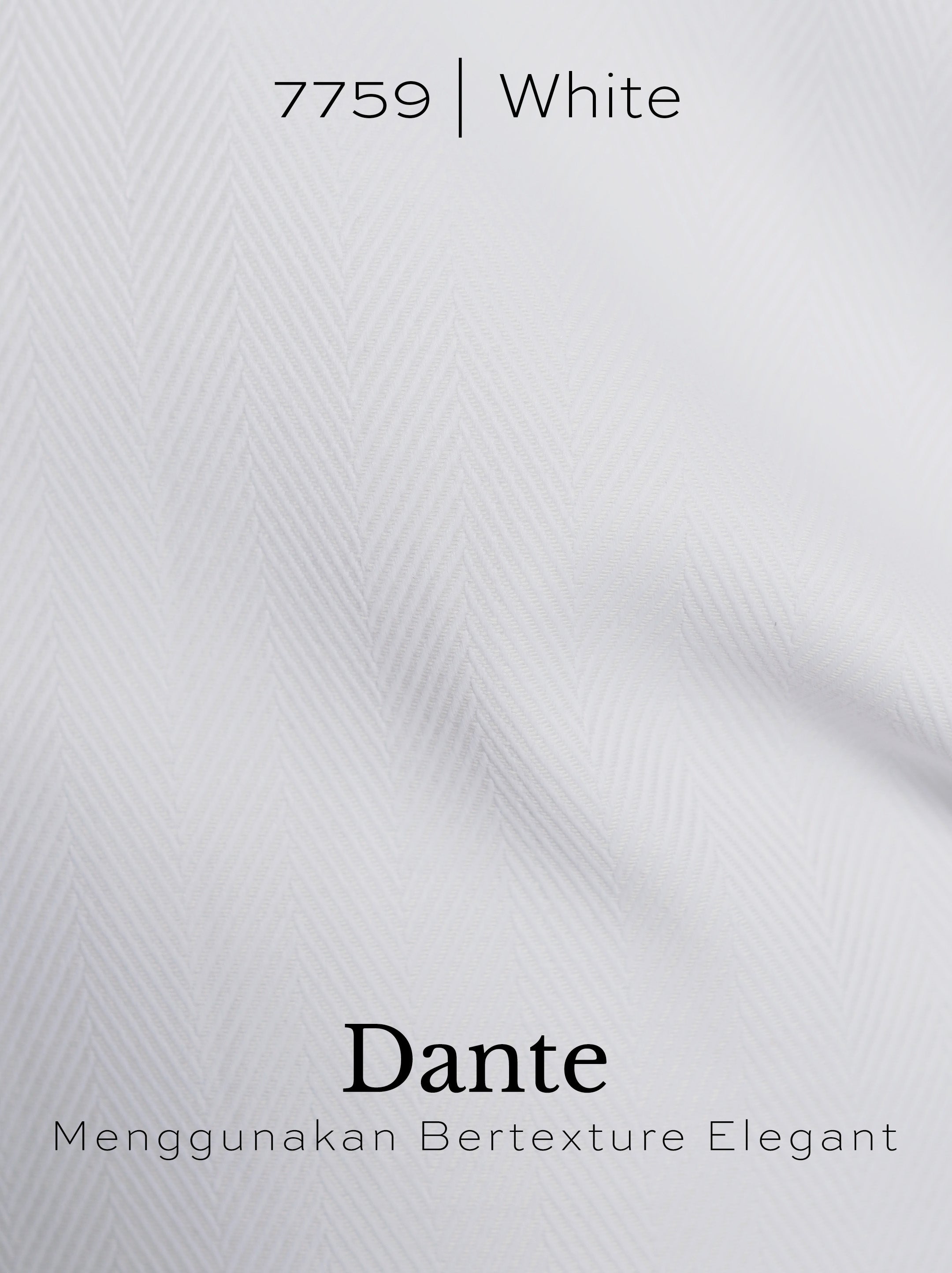Kemeja Koko Dante Lengan Panjang 7759 White