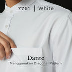 Kemeja Koko Dante Lengan Panjang 7761 White