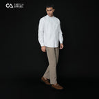 Kemeja Koko Dante Lengan Panjang 7761 White