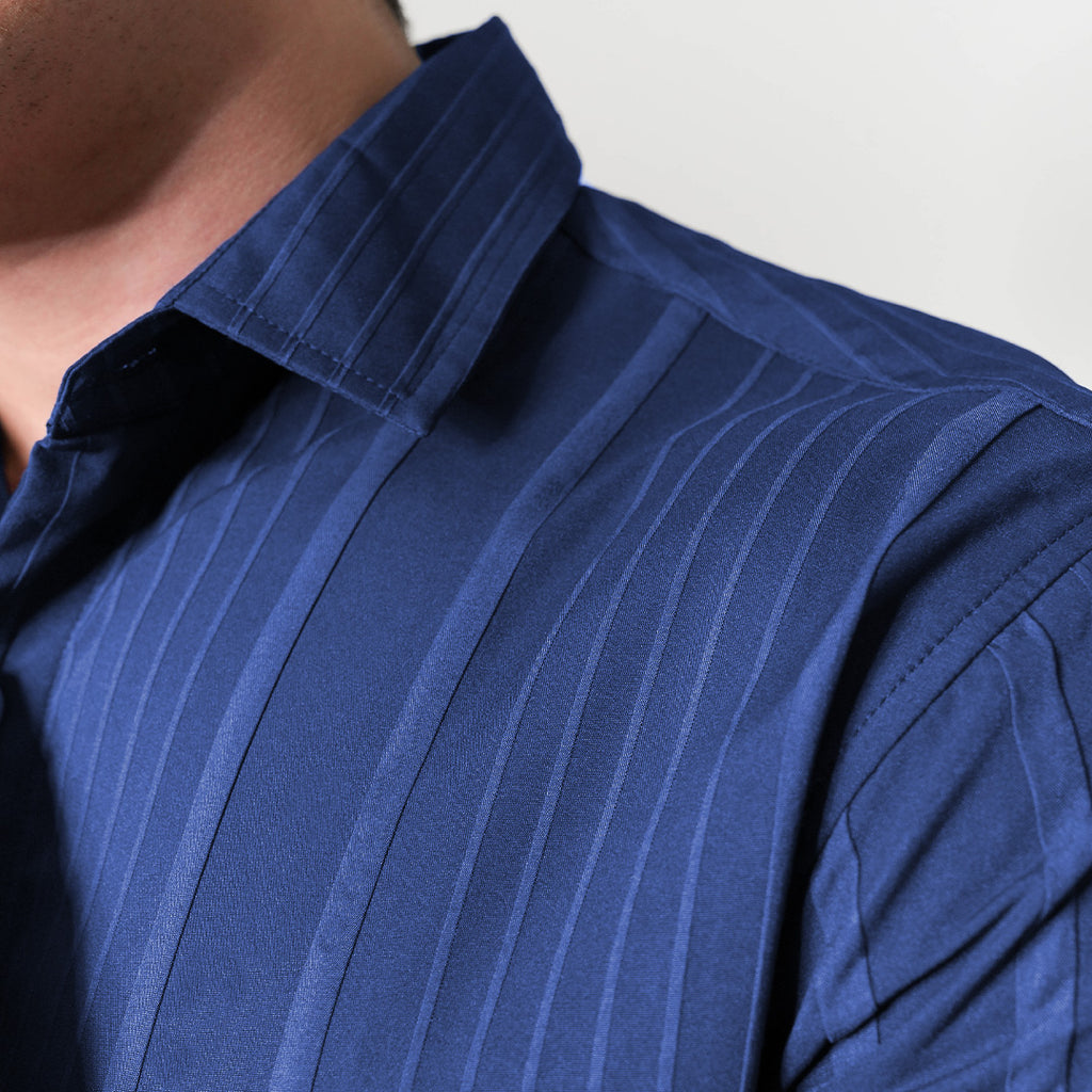Kemeja Naviel Lengan Panjang 7764 Navy