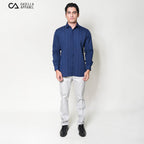 Kemeja Naviel Lengan Panjang 7764 Navy