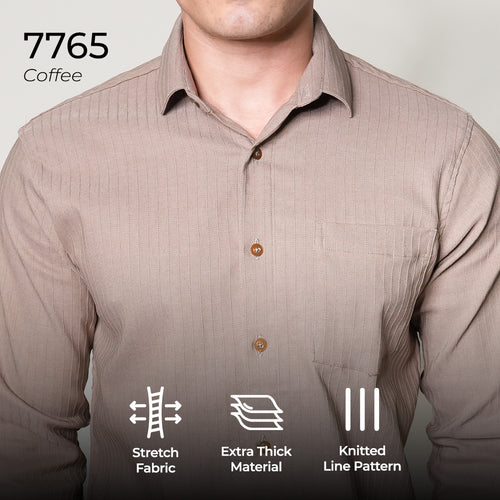 Kemeja Alden Lengan Panjang 7765 Coffee