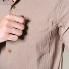 Kemeja Alden Lengan Panjang 7765 Coffee