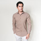 Kemeja Alden Lengan Panjang 7765 Coffee