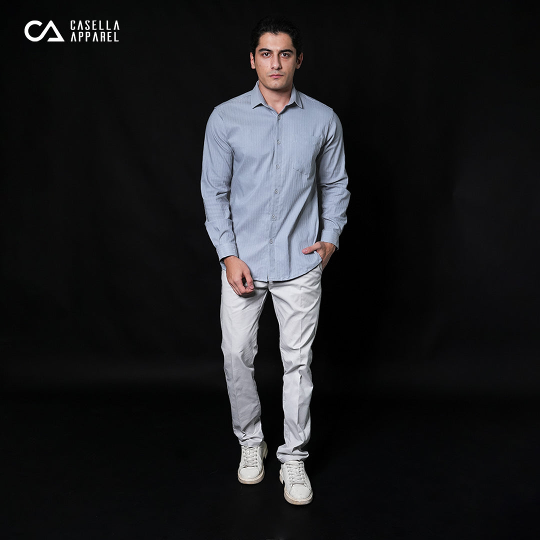 Kemeja Alden Lengan Panjang 7765 Grey