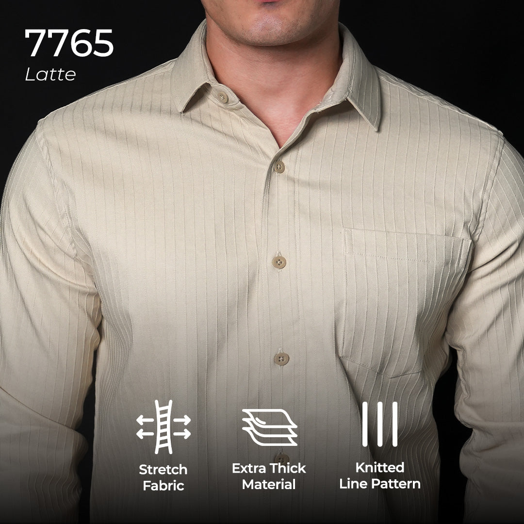 Kemeja Alden Lengan Panjang 7765 Latte