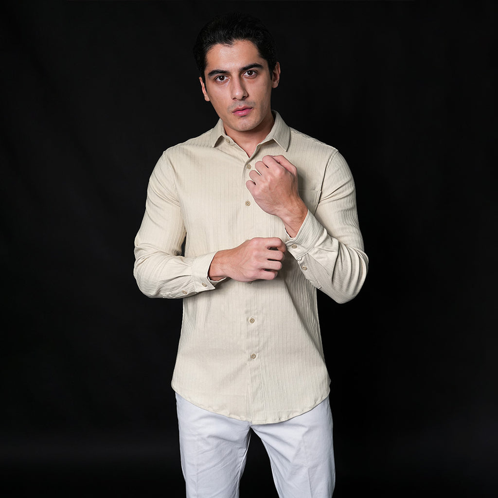 Kemeja Alden Lengan Panjang 7765 Latte
