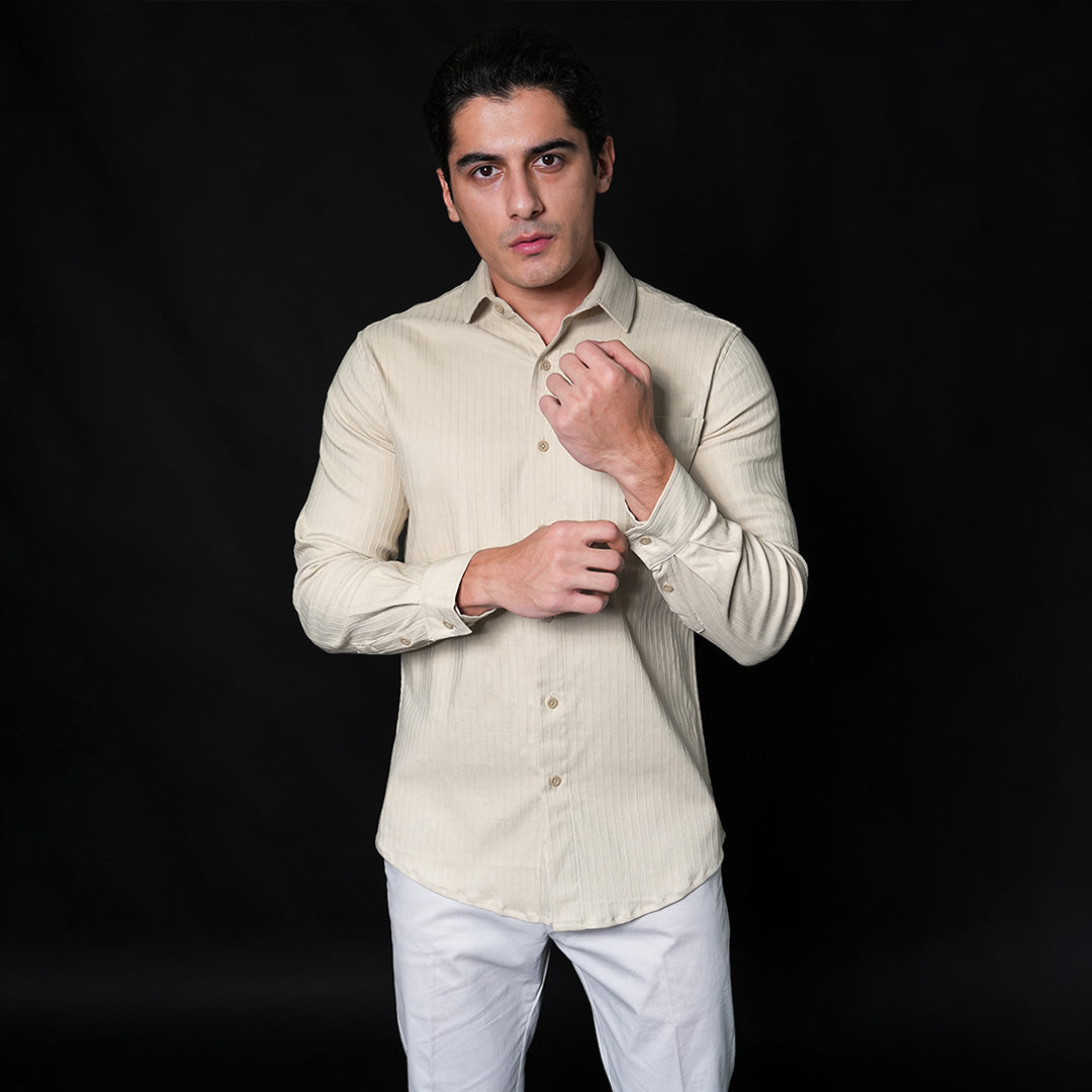 Kemeja Alden Lengan Panjang 7765 Latte