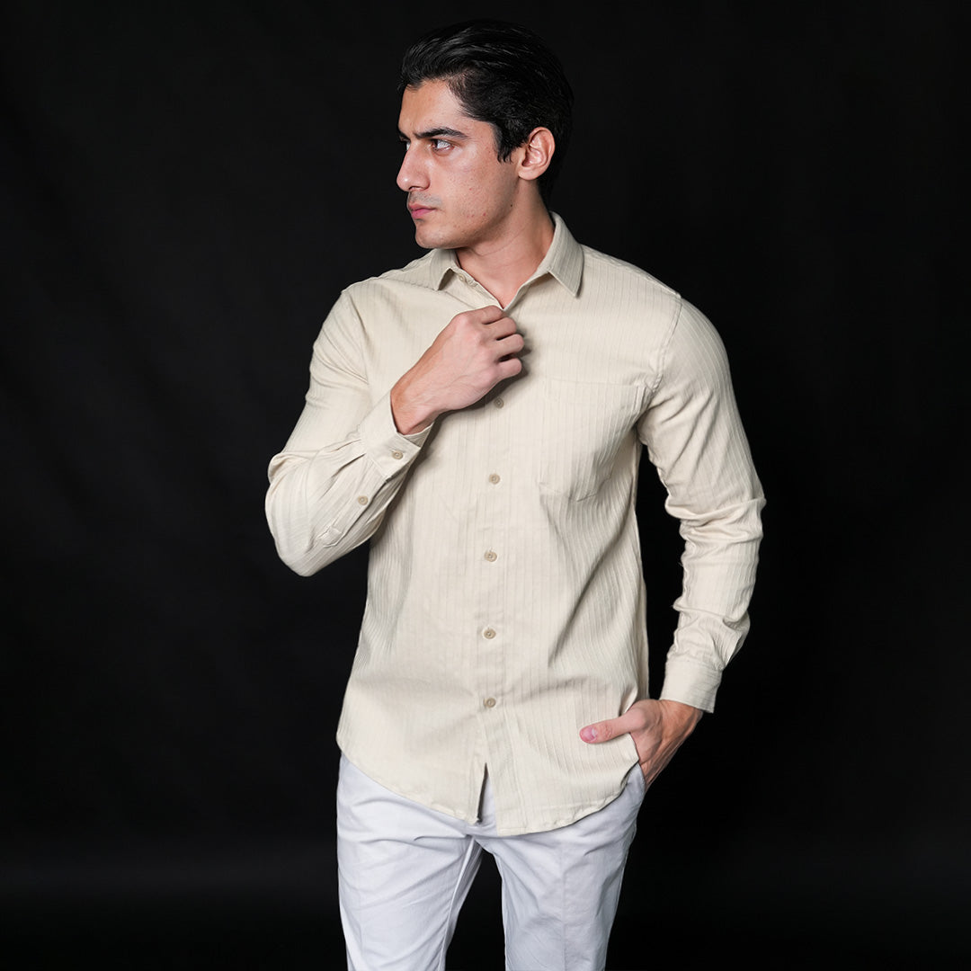 Kemeja Alden Lengan Panjang 7765 Latte
