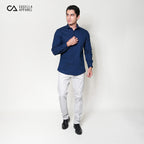 Kemeja Alden Lengan Panjang 7765 Navy