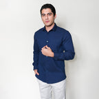 Kemeja Alden Lengan Panjang 7765 Navy
