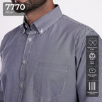 Kemeja Sinclair Lengan Panjang 7770 Blue