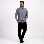 Kemeja Sinclair Lengan Panjang 7770 Blue