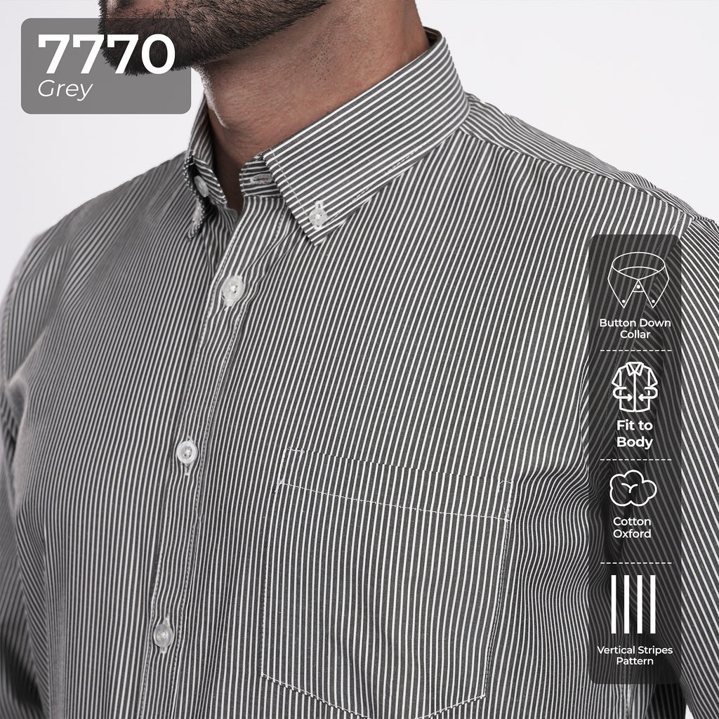 Kemeja Sinclair Lengan Panjang 7770 Grey